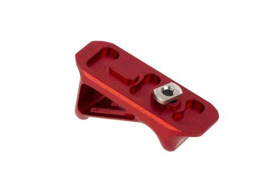 Odin Works B1 handstop with red finish installs quickly and easy to M-LOK handguards
